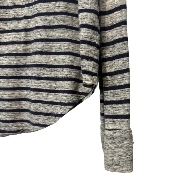 James Perse 100% cotton L/S  Stripe melange tee - Picture 5 of 5